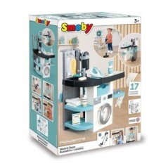 Smoby - Rowenta - Buanderie enfant - Jeu d'imitation - Sons réalistes - 17 accessoires réalistes