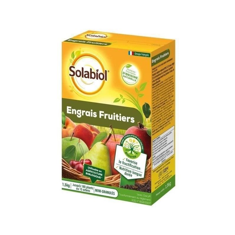 SOLABIOL SOFRUY15 Engrais Fruitiers - 1,5 Kg SOLABIOL SOFRUY15 Engrais Fruitiers - 1,5 Kg
