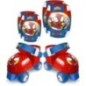 STAMP - Set Patins a roulettes avec genouilleres - Spidey - Enfant - Bleu - Rouge - Garçon STAMP - Set Patins a roulettes avec genouilleres - Spidey - Enfant - Bleu - Rouge - Garçon