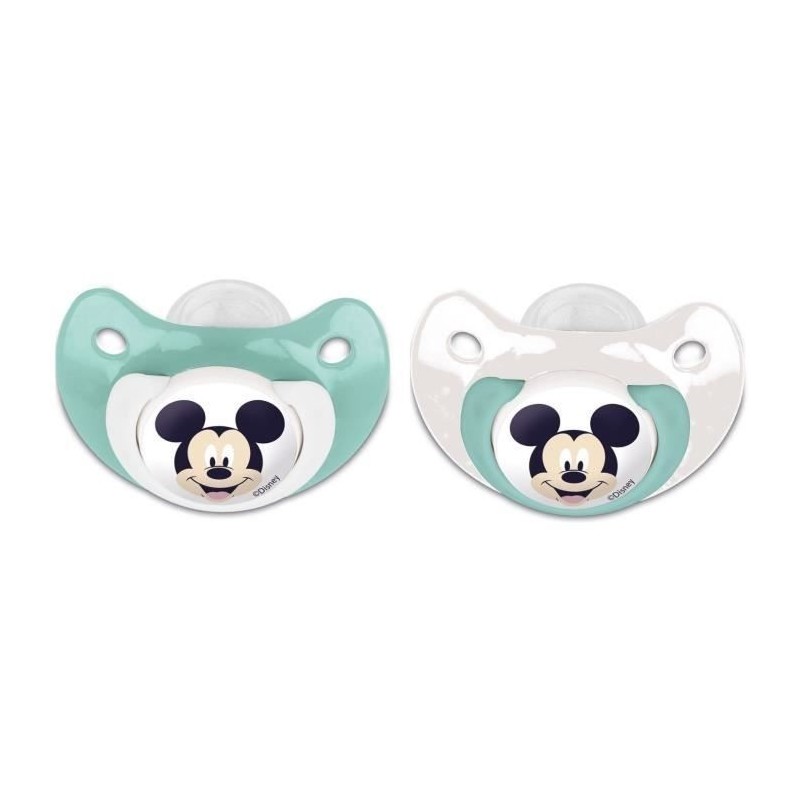 Lot de 2 sucettes anatomique Mickey Disney +6mois Lot de 2 sucettes anatomique Mickey Disney +6mois