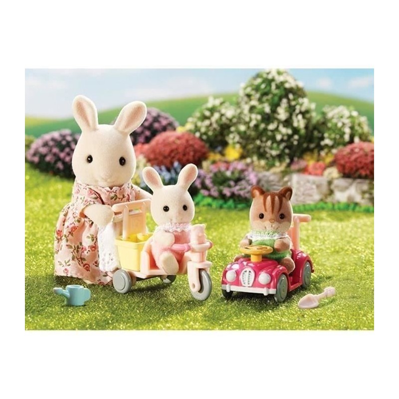 SYLVANIAN FAMILIES - TRICYCLE & MINI VOITURE BEBES - Jaune - Sets prets a jouer SYLVANIAN FAMILIES - TRICYCLE & MINI VOITURE BEBES - Jaune - Sets prets a jouer