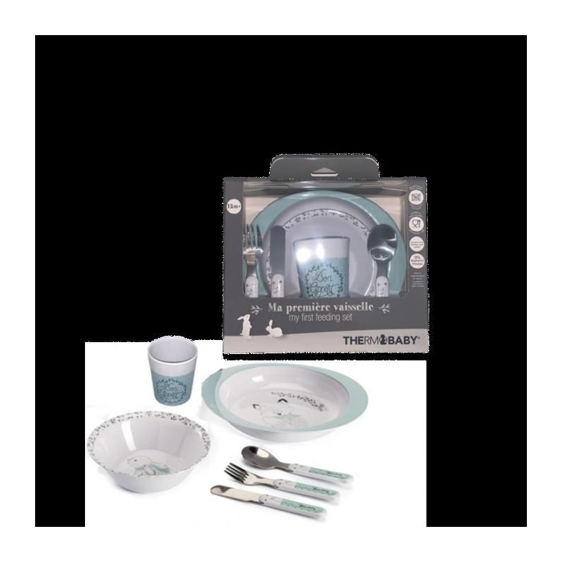 THERMOBABY Coffret vaisselle mélamine - Foret THERMOBABY Coffret vaisselle mélamine - Foret