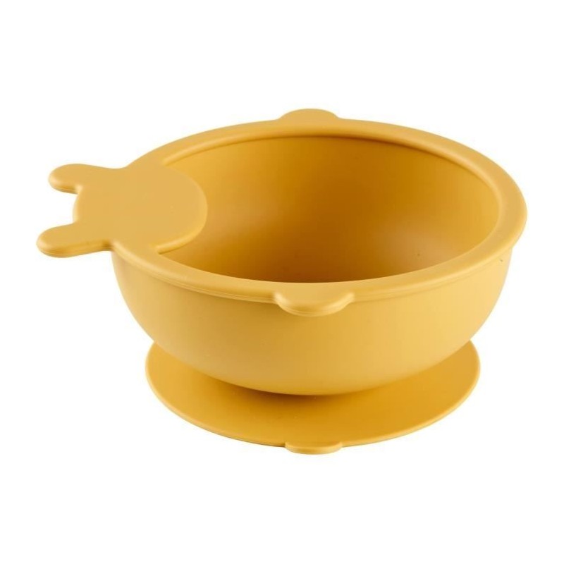 Bol Ventouse - THERMOBABY - Silicone - Jaune Miel, antidérapant et incassable Bol Ventouse - THERMOBABY - Silicone - Jaune Miel, antidérapant et incassable