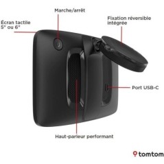 GPS - TOMTOM - GO Professional 6 EU 2eme Génération - Carte Europe 46, et Infos trafic en Temps réel conçu pour Poids Lourds