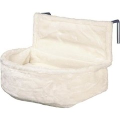 Lit pour chat pour radiateur - TRIXIE - Blanc - 45x13x33 cm - Coussin amovible - Cadre métal résistant