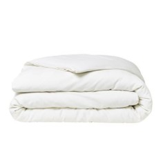 Parrure de lit TODAY Prestige - 240 x 260 cm - 2 personnes - 100% Satin de coton - Craie