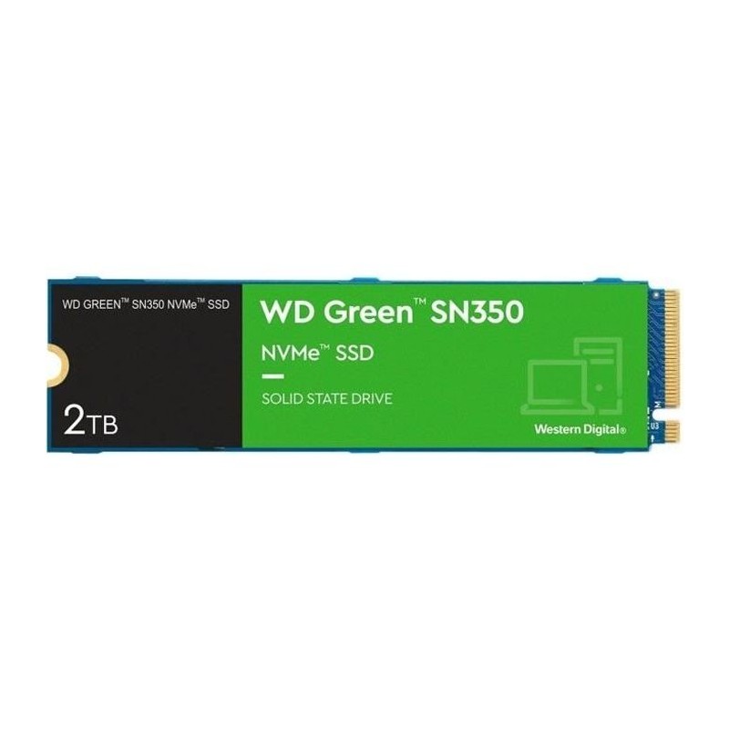WESTERN DIGITAL - Green SN350 - Disque SSD Interne - 2 To - M.2 - WDS200T3G0C