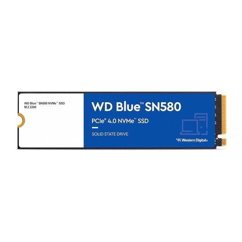 WESTERN DIGITAL - SN580 - Disque SSD interne  - NVME - 2To
