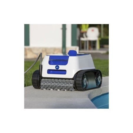 GRE - Robot piscine ER230 - Entretien fond, parois et lignes d'eau - Piscine enterrée ou hors-sol paroi rigide 9x4m - Autonomie