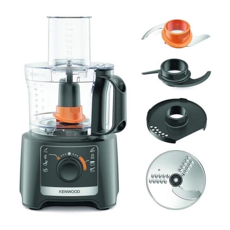 Robot multifonction KENWOOD FDP31.020GY - 2 vitesses + Pulse - 800W - Bol 2,1L + accessoires Robot multifonction KENWOOD FDP31.020GY - 2 vitesses + Pulse - 800W - Bol 2,1L + accessoires