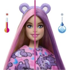 Poupée Barbie Cutie Reveal Bisounours Tougentille Mauve - 3 ans+- JCN94