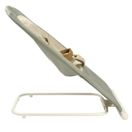 BÉABA, Transat  Pliable, 3 inclinaisons en 1 Bouton, Ultra Compact et Fin, Eazy Relax - Lichen