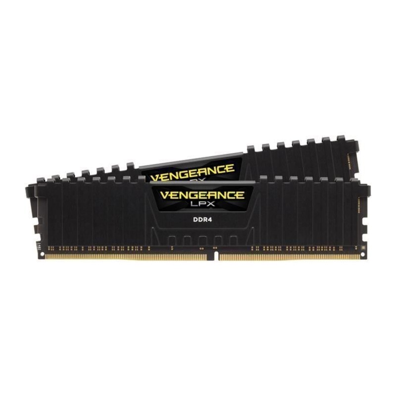 Mémoire RAM - CORSAIR - Vengeance LPX DDR4 - 16GB 2x8GB DIMM - 3600 MHz - 1.35V - Noir (CMK16GX4M2D3600C) Mémoire RAM - CORSAIR - Vengeance LPX DDR4 - 16GB 2x8GB DIMM - 3600 MHz - 1.35V - Noir (CMK16GX4M2D3600C)