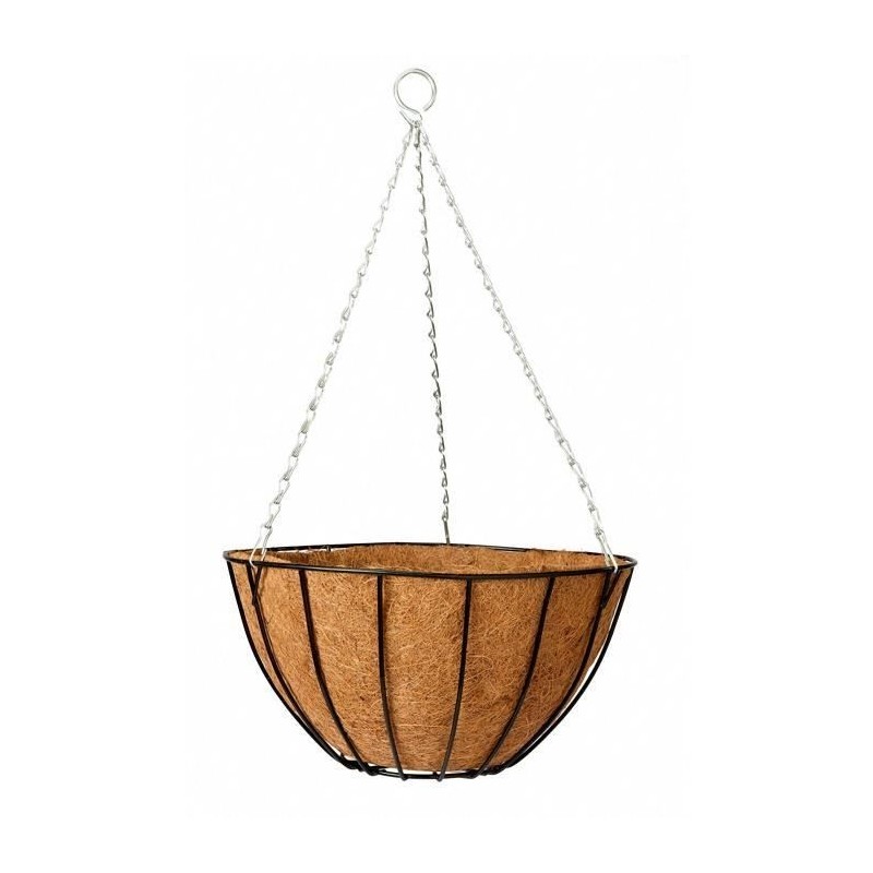 Panier a pendre avec coco - GARDEN ID - English - Ø30 H19 cm - Style élégant - Installation facile Panier a pendre avec coco - GARDEN ID - English - Ø30 H19 cm - Style élégant - Installation facile