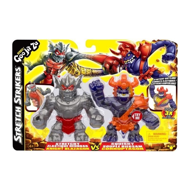 Duo de Figurines Strikers Blaz vs Corr 11cm - HERoeS OF GOO JIT ZU - Combat épique avec armures de guerriers Duo de Figurines Strikers Blaz vs Corr 11cm - HERoeS OF GOO JIT ZU - Combat épique avec armures de guerriers