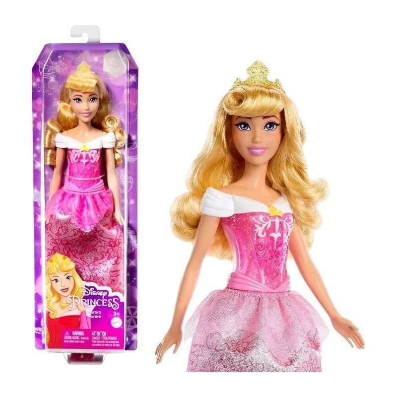 Aurore Poupée 29 cm, Mattel Poupée Disney Princesses habillage et accessoires HLW09 Aurore Poupée 29 cm, Mattel Poupée Disney Princesses habillage et accessoires HLW09
