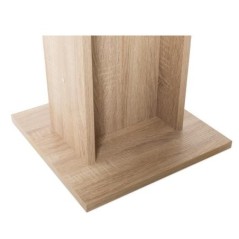 Table a manger de 2 a 4 personnes - Carrée - Classique - Décor chene - GUSTAVE - L 80 x l 80 cm