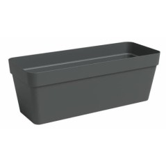 Jardiniere - Plastique - Anthracite - Rectangulaire - L49,9 x P20 x H18,1cm - ARTEVASI