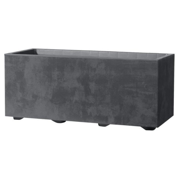 Jardiniere Muret - DEROMA - Millennium R - Anthracite - A réserve d'eau - 59 cm