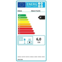Poele a bois - ADURO 9.1 - 50292 - 6 KW - Noir
