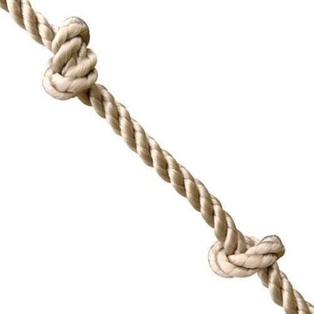 Corde d'escalade avec noeuds pour balançoire TRIGANO - Pour enfants de 3 a 12 ans - Longueur 3,15 m