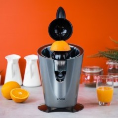 Presse-agrumes électrique LIVOO DOD164 - 160W - Récupérateur de jus 0,37 L - Gris