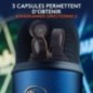 Microphone USB Premium - LOGITECH G - Yeti - Pour Enregistrement, Streaming, gamer, Podcast - PC ou MAC - Bleu