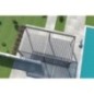 Pergola - Aluminium - OMBREA - Bioclimatique - Anthracite et lames blanches - 3x6 m Pergola - Aluminium - OMBREA - Bioclimatique - Anthracite et lames blanches - 3x6 m