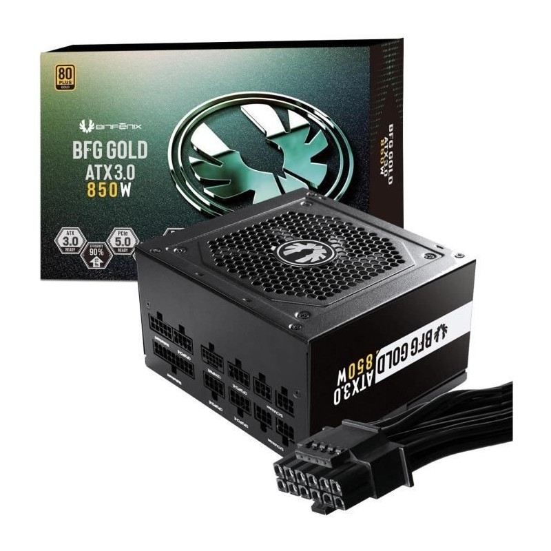 BITFENIX BFG GOLD 850W (80+ Gold) ATX 3.0 - Alimentation PC - 850W