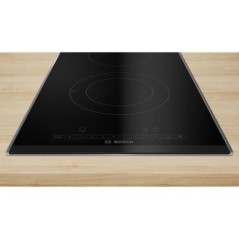 Domino vitrocéramique - BOSCH SER6 - 2 foyers - 3500 W  - 30,6 x 52,7 cm - PKF375FP2H - Noir