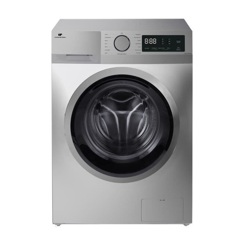 Lave-linge hublot CONTINENTAL EDISON CELL1214ISS -12kg - Largeur 60 cm - Classe A - 1400 trs/min - moteur induction - silver Lave-linge hublot CONTINENTAL EDISON CELL1214ISS -12kg - Largeur 60 cm - Classe A - 1400 trs/min - moteur induction - silver