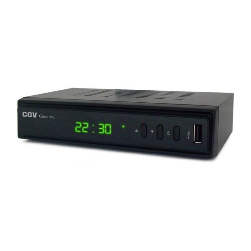 Récepteur/enregistreur TNT - CGV - ETIMO 2TC - Double tuner - HD - DVB-T2 HEVC 265 Récepteur/enregistreur TNT - CGV - ETIMO 2TC - Double tuner - HD - DVB-T2 HEVC 265