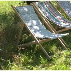 JARDIN PRIVE - Chilienne matelassée Norvege avocat - tissu traité déperlant