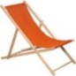 JARDIN PRIVE - Chilienne en bois coloris paprika - Tissu traité déperlant JARDIN PRIVE - Chilienne en bois coloris paprika - Tissu traité déperlant