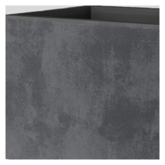 Jardiniere Muret - DEROMA - Millennium R - Anthracite - A réserve d'eau - Roulettes - 99 cm