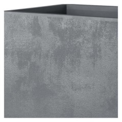 Jardiniere Muret - DEROMA - Millennium R - Ashgrey - A réserve d'eau - Roulettes - 99 cm