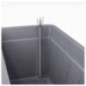 Jardiniere Muret - DEROMA - Cosmo - Anthracite - A réserve d'eau - Roulettes - 78 cm