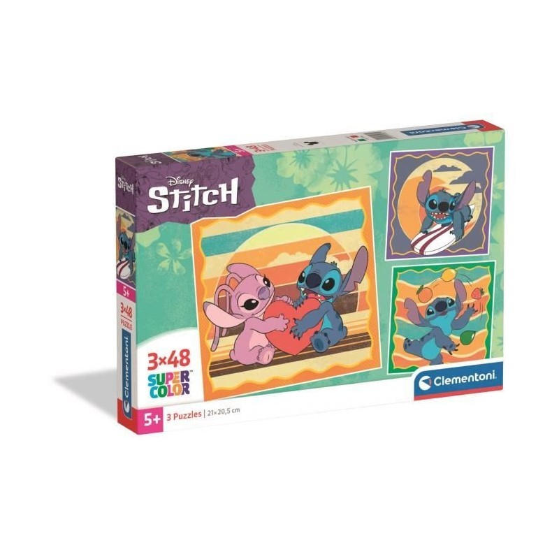 CLEMENTONI - 3x48 pieces - Stitch CLEMENTONI - 3x48 pieces - Stitch