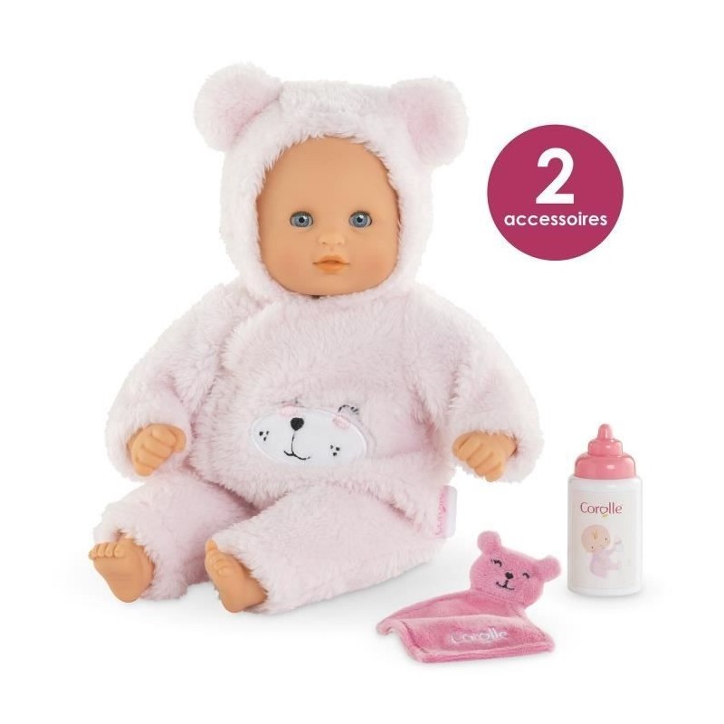 Mon Premier Poupon COROLLE - Bébé Calin Ourson d'Amour - 30 cm - 2 accessoires - senteur de vanille - des 18 mois Mon Premier Poupon COROLLE - Bébé Calin Ourson d'Amour - 30 cm - 2 accessoires - senteur de vanille - des 18 mois