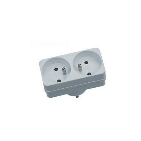 Biplite - GAO - 2x16A - Blanche, conforme NF