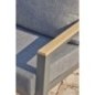 Salon bas de jardin - Aluminium - DCB GARDEN - 5 places - Gris anthracite et polywood - KOMMOS