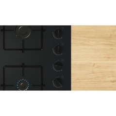 Table de cuisson a gaz - BOSCH Série 2 - 4 foyers - 52 x 59 x 5,4 cm - POP6B6K30 - Noir