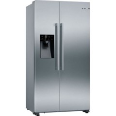 Réfrigérateur américain - BOSCH SER6 - KAD93AIDP - Machine a glaçons - Classe D - 562 L - 178,7 x 90,8 x 70,7 cm - Acier bro