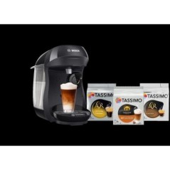 Bundle Tassimo - 1 machine a café Happy noir + 3 packs de T- Discs - BOSCH - TAS102EC3