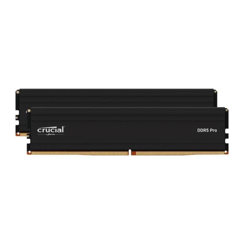 CRUCIAL Mémoire RAM DDR5 PRO - Kit 128GB (2 x 64GO) - 5600 MT/s - CL46