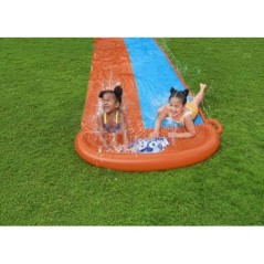 Toboggan aquatique - BESTWAY - Double - 4,88 metres - Bleu - Enfant