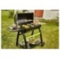 Barbecue charbon de bois COOK'IN GARDEN Tonino - Barbecue Rond Avec Thermometre, Panier Combustion - Noir