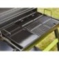 Barbecue charbon de bois COOK'IN GARDEN Tonino - Barbecue Rond Avec Thermometre, Panier Combustion - Noir
