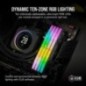 Corsair Vengeance RGB DDR5 32 Go (2 x 16 Go) 6400 MHz CL36 - Noir - Kit Dual Channel 2 barrettes de RAM RGB DDR5 PC5-51200 -