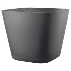 Pot de fleurs carré - DEROMA - Origin - 12 L - Gris
